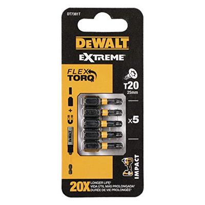 DeWALT DT7381T Extreme Impact Torsion schroefbits T20 25mm VE=5