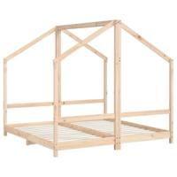 Kinderbedframe 2x(80x160) cm massief grenenhout - thumbnail