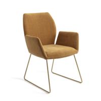 Jesper Home Misaki eetkamerstoel Honey Harvest slide gold - thumbnail