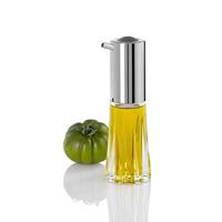 Adhoc olie of azijn dispenser Chrystal 18 cm RVS zilver - thumbnail