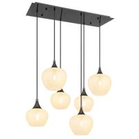 Globo Antraciet hanglampMaxy met wit glas 6-lichts - 15548-6HK - thumbnail