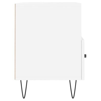 Tv-meubel 80x36x50 cm bewerkt hout wit