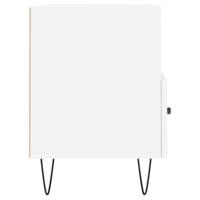 Tv-meubel 80x36x50 cm bewerkt hout wit - thumbnail