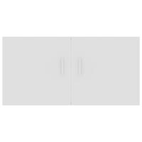 Hangkast 80x39x40 cm bewerkt hout wit - thumbnail