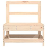 Tuinmiddenbanken 2 st massief grenenhout - thumbnail