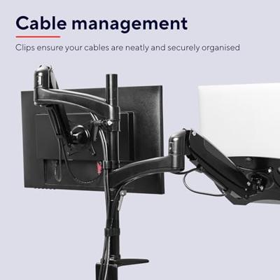 Trust Mara 32 Inch Monitor- en Laptopstandaard Zwart - thumbnail