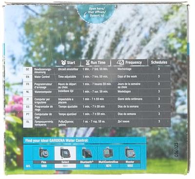 Gardena Besproeiingscomputer Select Control - Weerbestendig & Programmeerbaar, Eenvoudige Bediening