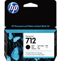 HP Inktcartridge 712 Origineel Zwart 3ED70A - thumbnail