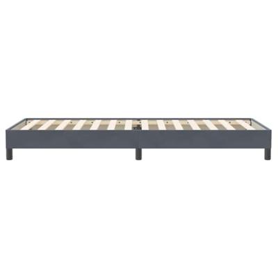 Boxspring zonder matras fluweel donkergrijs 80x220 cm