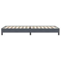 Boxspring zonder matras fluweel donkergrijs 80x220 cm - thumbnail