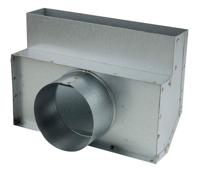 Haakse Roosterschoen 305 X 57mm Met Aansluiting Ø 125mm - thumbnail