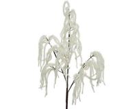 Kunst tak met bloemen 85 cm crème - thumbnail