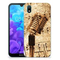 Huawei Y5 (2019) | Siliconen hoesje | met foto Bladmuziek - thumbnail