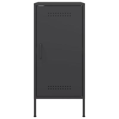 Dressoir 36x39x79 cm staal zwart