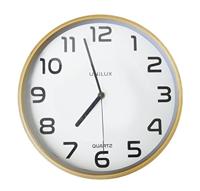 Wandklok unilux baltic hout wit - thumbnail