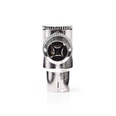 IEC (Coax) -Connector Haaks | Female - 2 Stuks | Metaal