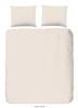 Good Morning Dekbedovertrek "uni dessin" - Zand - (240x200/220 cm) - Katoen - thumbnail
