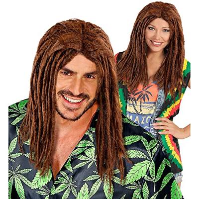 Pruik Jamaica met dreadlocks bruin