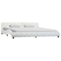 vidaXL Bedframe kunstleer wit 180x200 cm - thumbnail