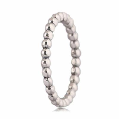 Vrouwen Fashion Charms kralen ring sieraden metalen kleur: 925 zilver (54 mm)