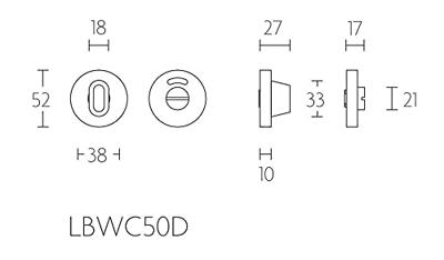 Formani Basics LBWC50D toiletsluiting - mat RVS