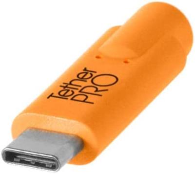 Tether Tools USB-kabel USB 2.0 USB-C stekker, USB-micro-B stekker 4.60 m Oranje Afgeschermd CUC2515-ORG