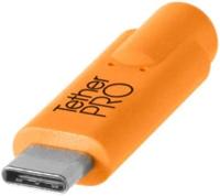 Tether Tools USB-kabel USB 2.0 USB-C stekker, USB-micro-B stekker 4.60 m Oranje CUC2515-ORG - thumbnail