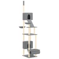 VidaXL Kattenmeubel vloer tot plafond 277-303 cm lichtgrijs - thumbnail