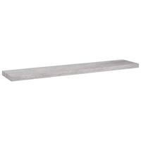 VidaXL Wandschap zwevend 120x23,5x3,8 cm mdf betongrijs - thumbnail