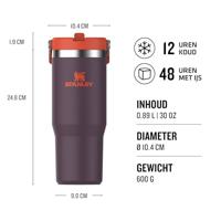 STANLEY - The Iceflow - Flip Straw tumbler 0,89l Plum - thumbnail