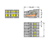 WAGO 231-117/026-000 Female behuizing (kabel) 231 Totaal aantal polen: 17 Rastermaat: 5 mm Inhoud: 25 stuk(s) - thumbnail