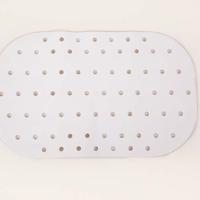 Anti-slip bad- en douchematten - badmat 54x35 cm wit - thumbnail