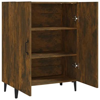 Dressoir 70x34x90 cm bewerkt hout gerookt eikenkleurig Dressoir 70x34x90 cm bewerkt hout gerookt eikenkleurig