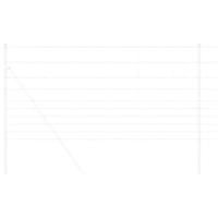 Weidehekwerk Zilver 25 x 1.2 m Gegalvaniseerd staal - thumbnail