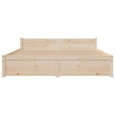 Bedframe massief hout 135x190 cm - thumbnail