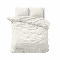 Primaviera Deluxe Uni Satijn Dekbedovertrek Creme 240 x 200/220 cm - thumbnail