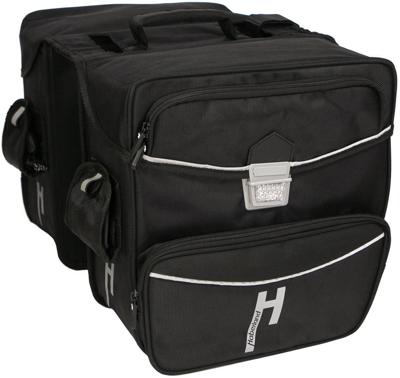Haberland dubbele tas "touring max" twin bags touring td6400 black,33l