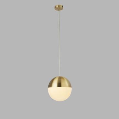 Searchlight Ø 25cm hanglampEndor 25cm goud met wit - 24181SB