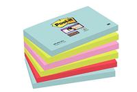 Post-it Plaknotitie 6556SMI 127 mm x 76 mm Turquoise, Neon-groen, Neon-pink, Papaverrood 540 vellen - thumbnail