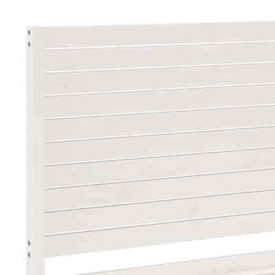 Bedframe extra lang zonder matras massief hout wit 160x210 cm