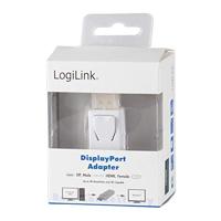 LogiLink CV0100 DisplayPort / HDMI Adapter [1x DisplayPort stekker - 1x HDMI-bus] Wit - thumbnail