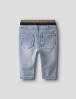 Slim-fit jeans van fleece voor babyjongens van NAME IT gebleekt denim - thumbnail