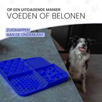 Eat Slow Live Longer Lick Mat Dimensions Rectangle Blue - thumbnail