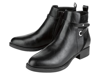 esmara Dames enkellaarzen (Zwart, 38)