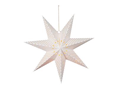 LIVARNO home LED-kerstster (Stippen/crèmewit/goud)