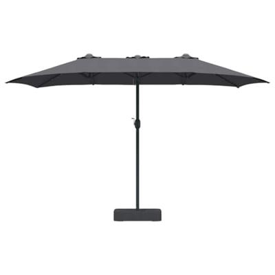 Tuinparasol Antraciet 385 x 209 x 244 cm Stof