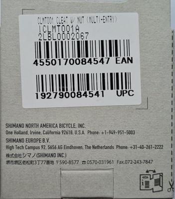 Shimano CL-MT001 SPD Cleats with Cleat Nut