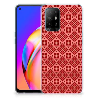 OPPO A94 5G | Reno5 Z | TPU bumper | Batik Rood OPPO A94 5G | Reno5 Z | TPU bumper | Batik Rood