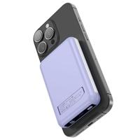MOJOGEAR NovaMag All-in-1 Powerbank 10.000 mAh - Draadloos Qi2 & ingebouwde kabels - Paars - thumbnail