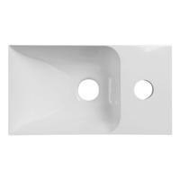 Fontein Sapho Piccolino 30,8x10x17cm Rechts Kraangat Wit - thumbnail